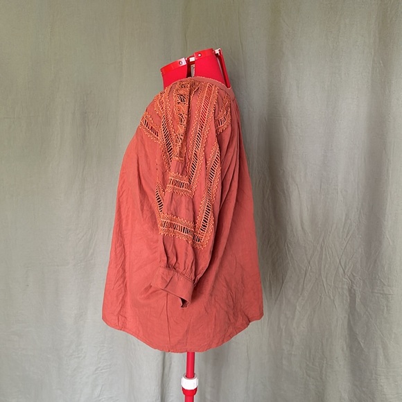 Sundance Amelie Daylight Rust Flowy Prairie Top - Picture 3 of 9